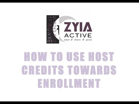 HOW TO USE HOST CREDITS TOWARDS ENROLLMENT