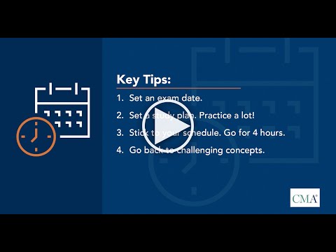 EP 2: Developing a study plan - Passing the CMA Exam