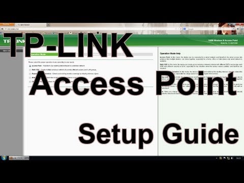 How to setup a TP-Link Access Point - YouTube