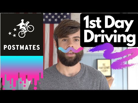 First Day Driving For Postmates | Postmates Pay