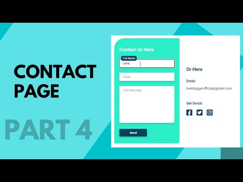 Design A Responsive Contact Page For Your Blogger...