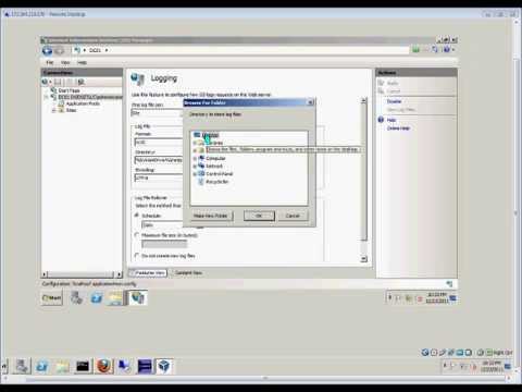 How to setup and edit logging in IIS on a Windows 2008...