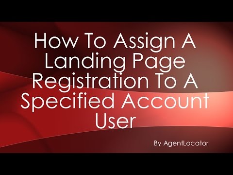 How to Assign a Landing Page to A Specific Account...