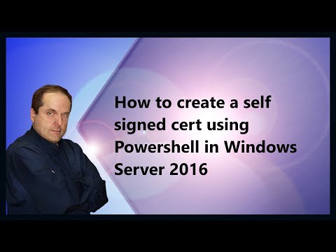 How to create a self signed cert using Powershell in...