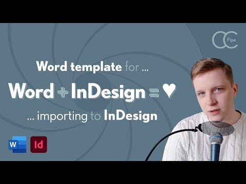 Make a Word Template for InDesign Import - Tutorial