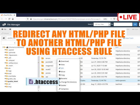 [🔴LIVE] How to redirect one html/php to another...
