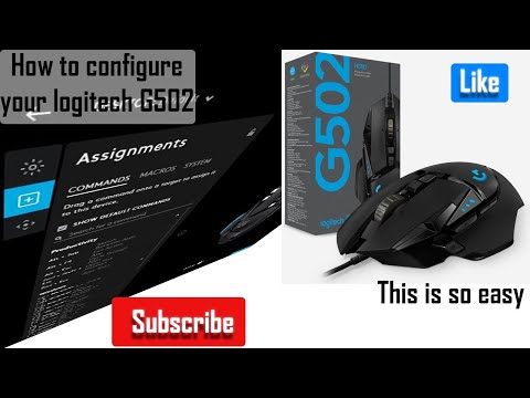 how to configure your Logitech G502 using the G hub...