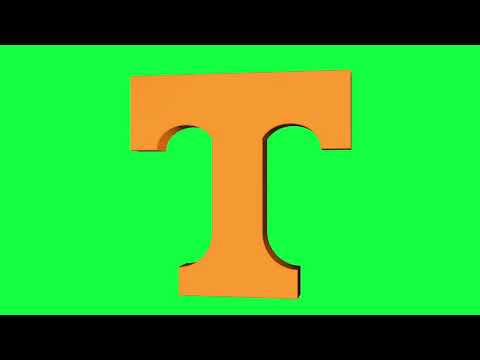 Tennessee Volunteers Green Screen Logo Loop Chroma...