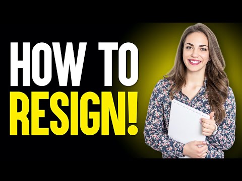 HOW TO WRITE A RESIGNATION LETTER or EMAIL! (Job...