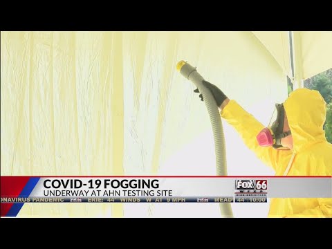 COVID-19 fogging underway at Allegheny Health Network...