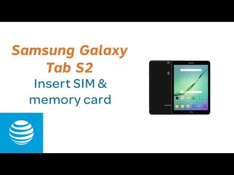 Insert SIM & Memory Card on the Samsung Galaxy Tab S2...