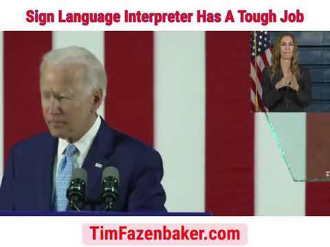 Biden Sign Language Interpreter Has A Tough Job