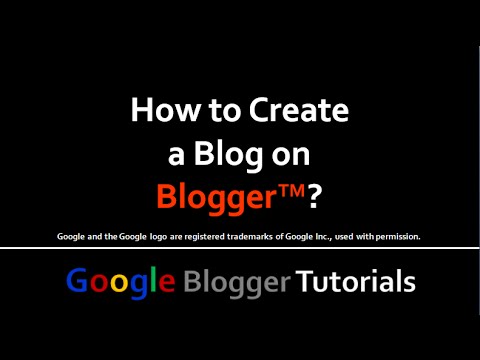 How to Create a Blog on Blogger