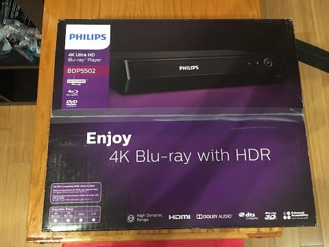 Philips BDP5502/F7 Blu-ray 4K 3D Player Unboxing/Review