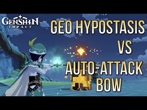 GENSHIN IMPACT - Geo Hypostasis vs Auto-Attack Bow User