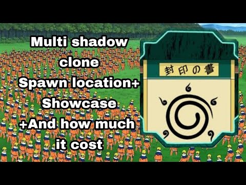 Shindo life Multi shadow clone jutsu Spawn location...
