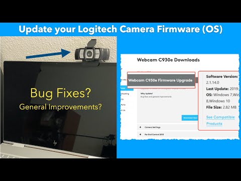 Update your Logitech Webcam Firmware and fix bugs...