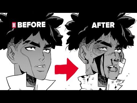 How to Draw Manga Characters BEATEN UP