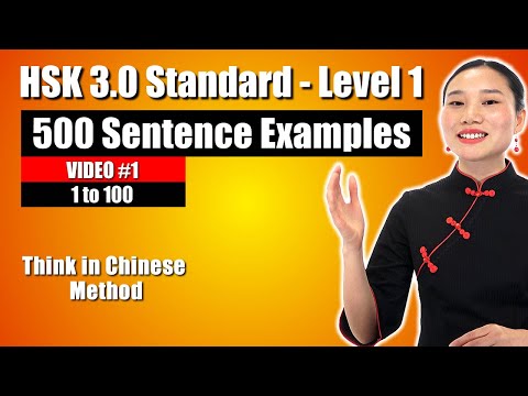 HSK 3.0 - LEVEL 1 - 500 Vocabulary with Sentence...