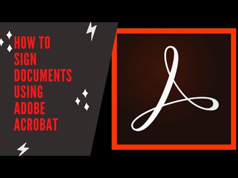How to sign documents using Adobe acrobat