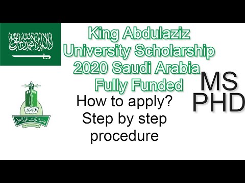 King Abdulaziz University Scholarship 2020 Saudi...