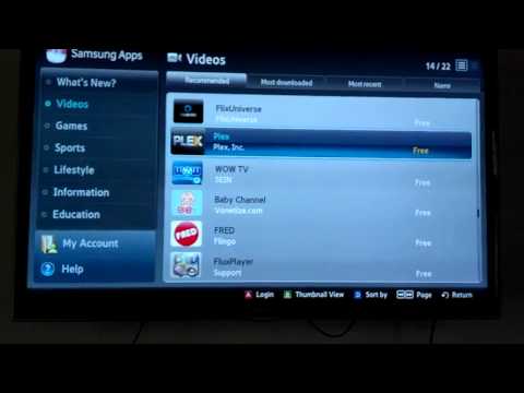 How to Install Plex App on Samsung TV Smart Hub