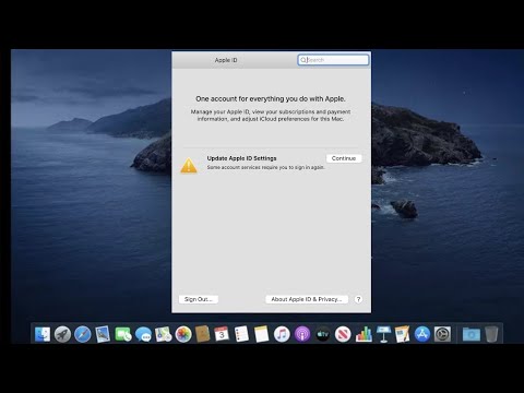 Mac keeps Saying Update Apple ID Settings and...
