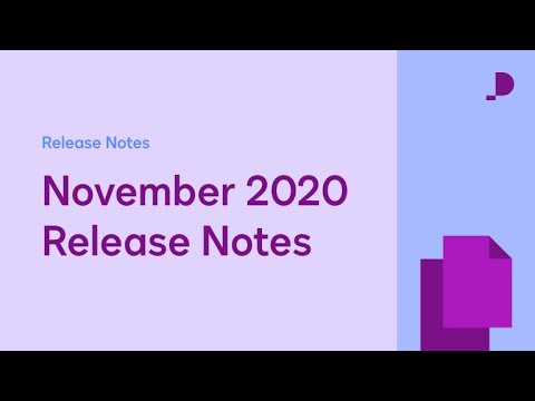 November, 2020 | Developer Release Notes