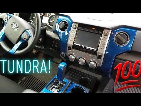 How to 2017 tundra Trd painted interior mod.
