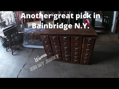 Library cabinet pick up in Bainbridge N.Y. Check the...