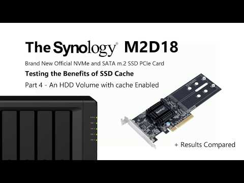 Synology M2D18 SSD Cache Performance Test Part 4 - HDD...