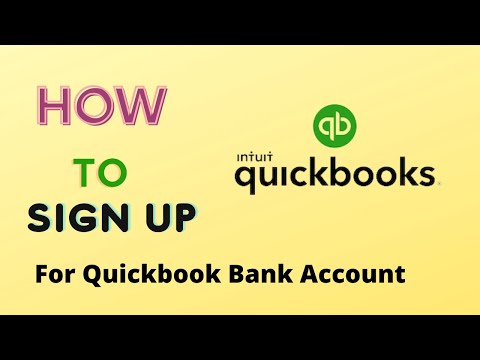 How to Sign up For QuickBook Bank Account Cash And...