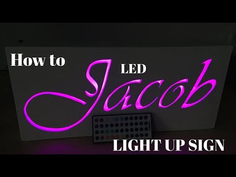 How To Make A Led Light Box Sign
