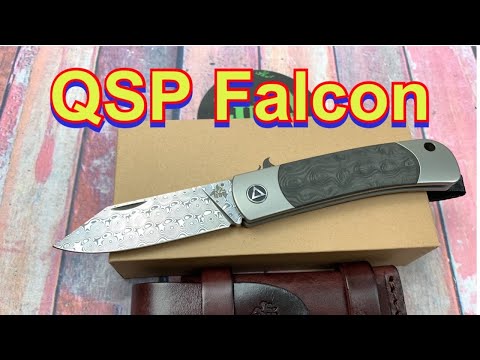 QSP Falcon QS133-A slip joint titanium & Carbon Fiber...