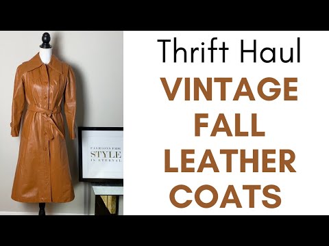 Thrift Haul: Vintage Leather Coats