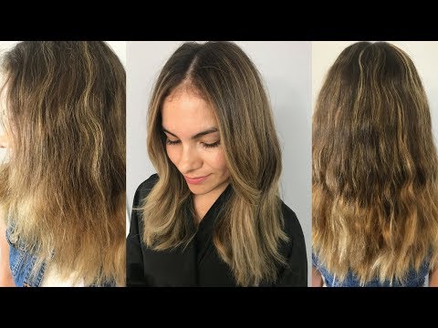 Homebre to Balayage // Easily Blend Stripey Highlights...