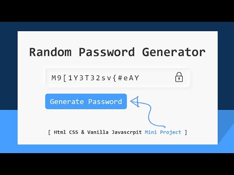 Strong Random Password Generator Mini Project using...