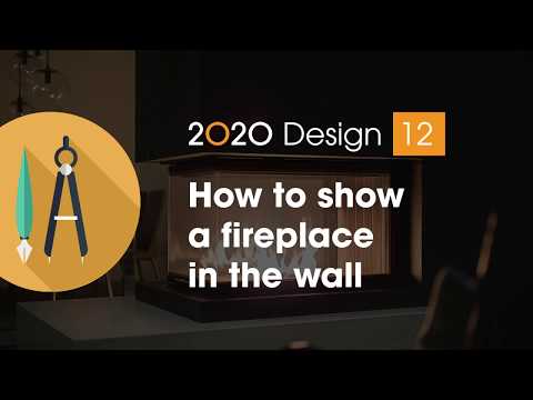 2020 Design Tip: How to show a fireplace in the wall
