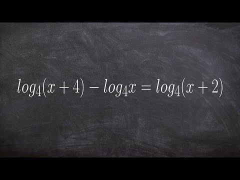 Tutorial - Solving logarithmic equations ex 16, log4(x...