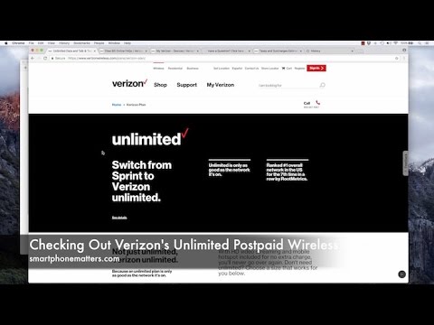 Checking Out Verizon's Unlimited Postpaid Wireless Plan