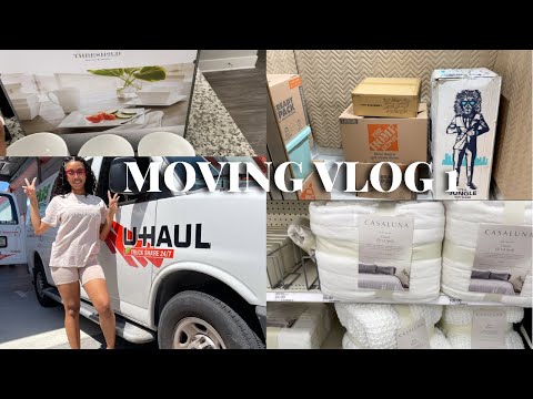 MOVING VLOG 1| Getting Keys-Moving In- Unpacking-...