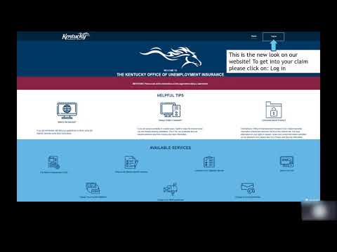 New Unemployment Insurance Home Screen and Login Pages
