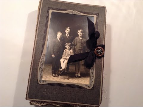 Re-purposed Antique Cabinet Card into a Vintage...