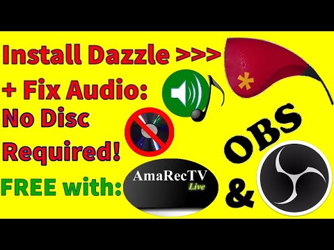 Fix Audio - No Disc Install for Dazzle DVC100 with...