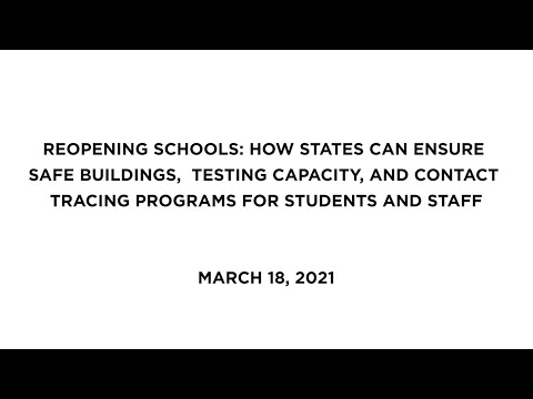 Reopening Schools: A Seminar for State and Local...