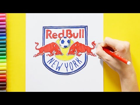How to draw the New York Red Bulls Logo (MLS Team)