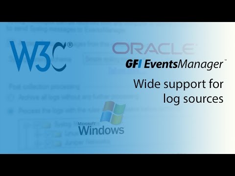 Wide support for log sources | GFI EventsManager