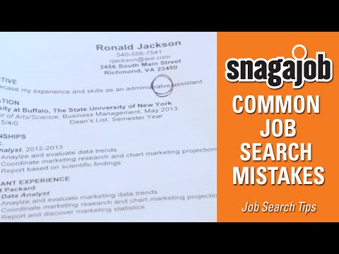 Job Search Tips (Part 1): Common Job Search Mistakes