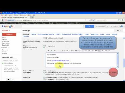 How to add Email Signature in Gmail !