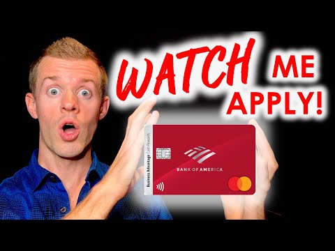 *WATCH ME APPLY* Bank of America Business Credit Card...
